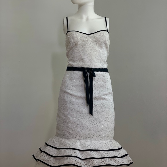 Bob Mackie Eyelet Dress with Bolero - Picture 2 of 15